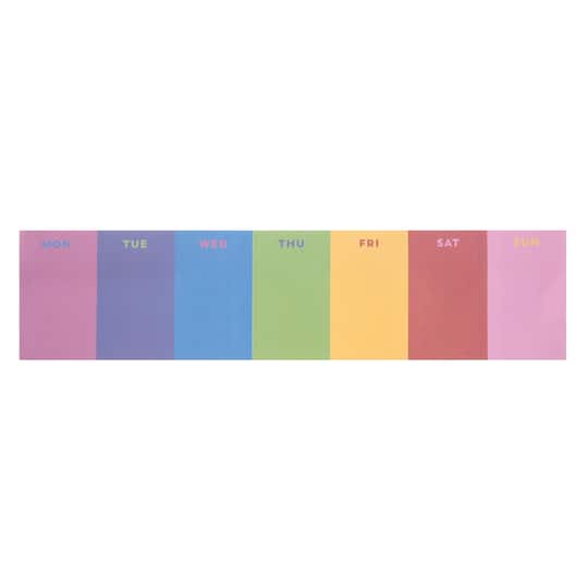 11.75&#x22; Rainbow Weekly Sticky Note by Celebrate It&#x2122;